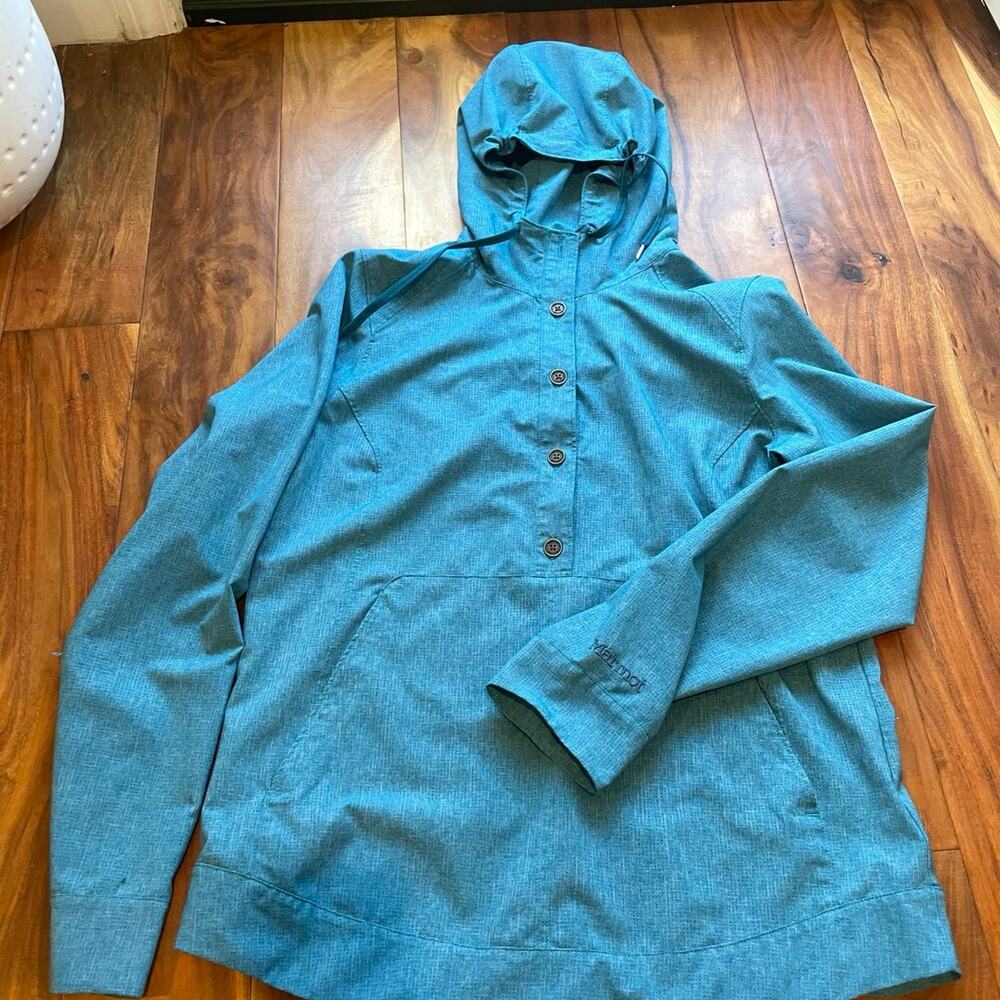 Marmot pullover light weight turquoise women’s m